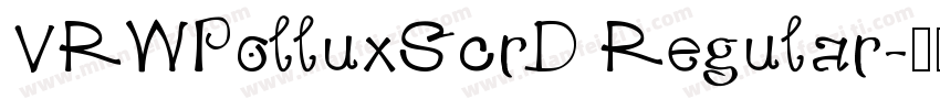 URWPolluxScrD Regular字体转换